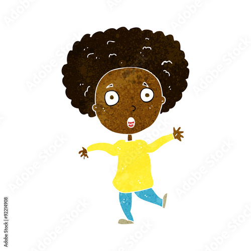 cartoon startled person