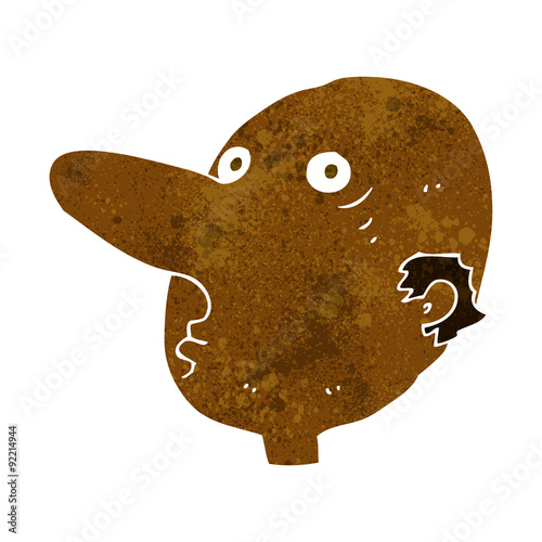cartoon balding man