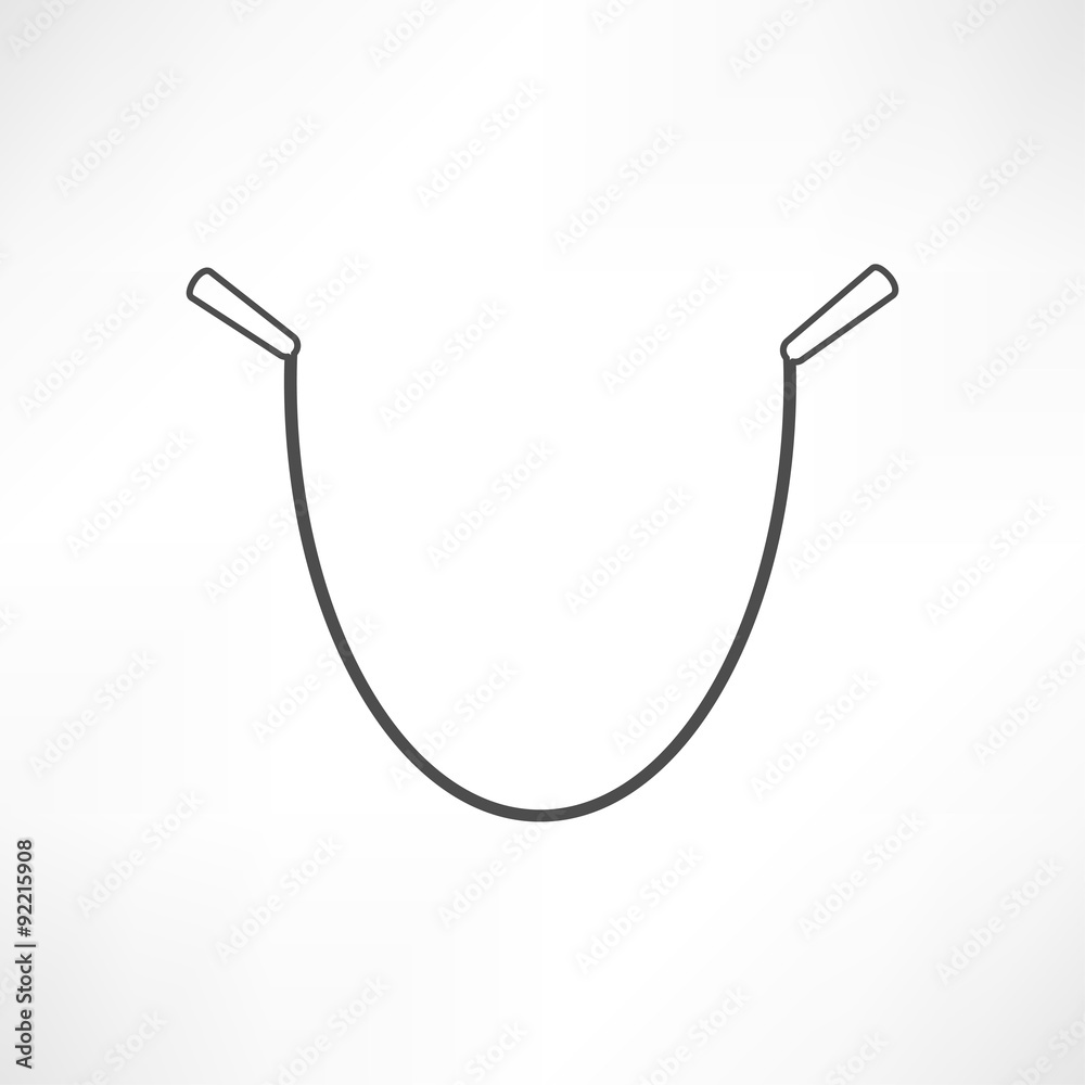 gym rope vector icon