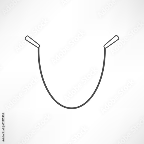 gym rope vector icon