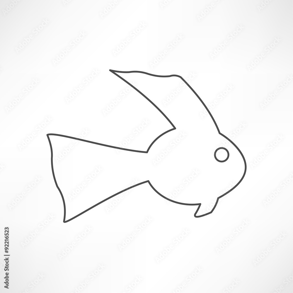 Obraz premium Fish icon