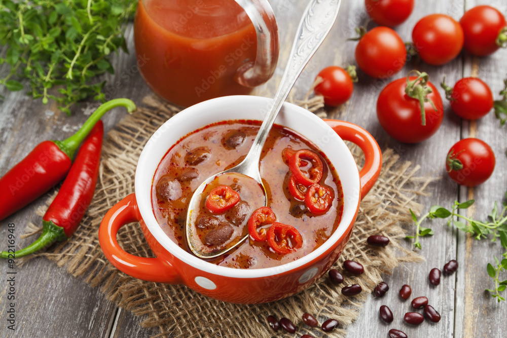 Soup with red bean Soup with red bean