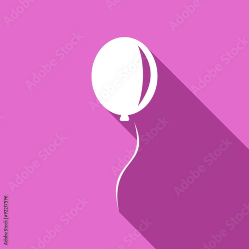 balloon icon a long shadow