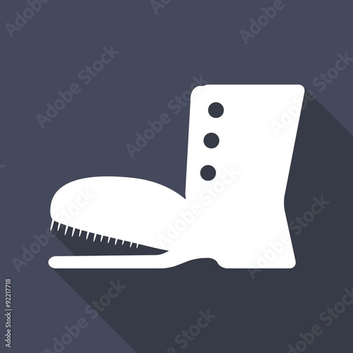 boots icon with a long shadow
