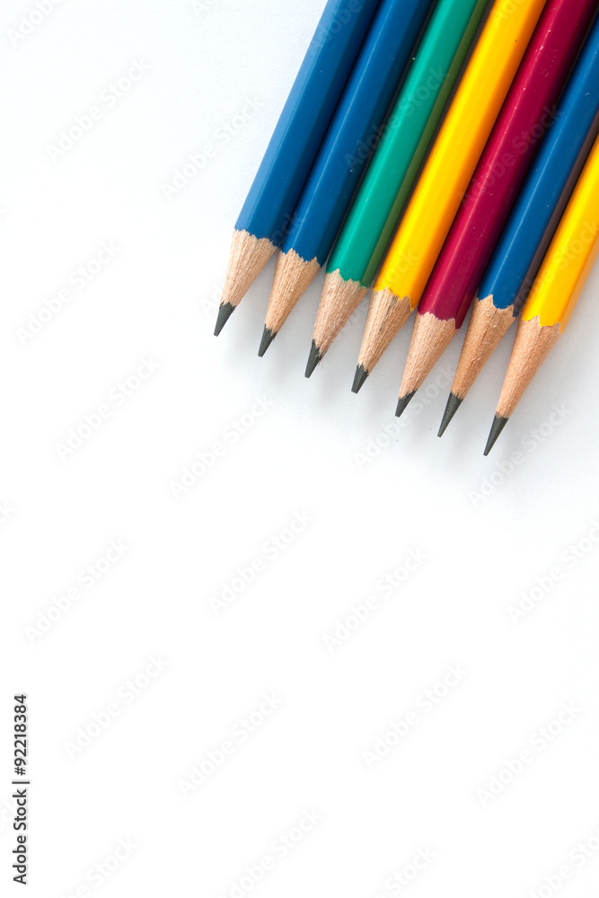 pencil on White background