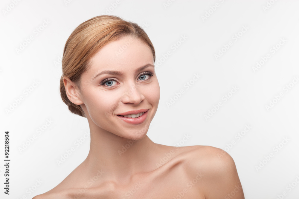 Attractive healthy blond woman with perfect body Attractive healthy blond woman with perfect body