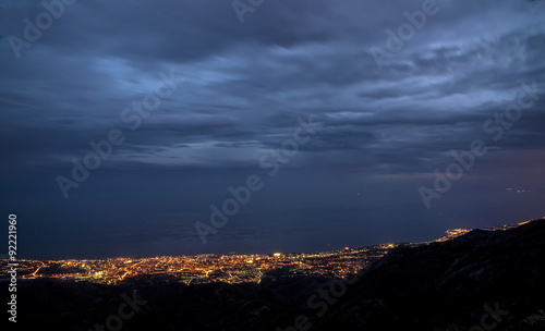 luces de la noche en Marbella, Málaga