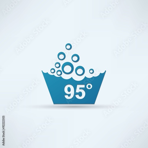 Set of washing symbols icon