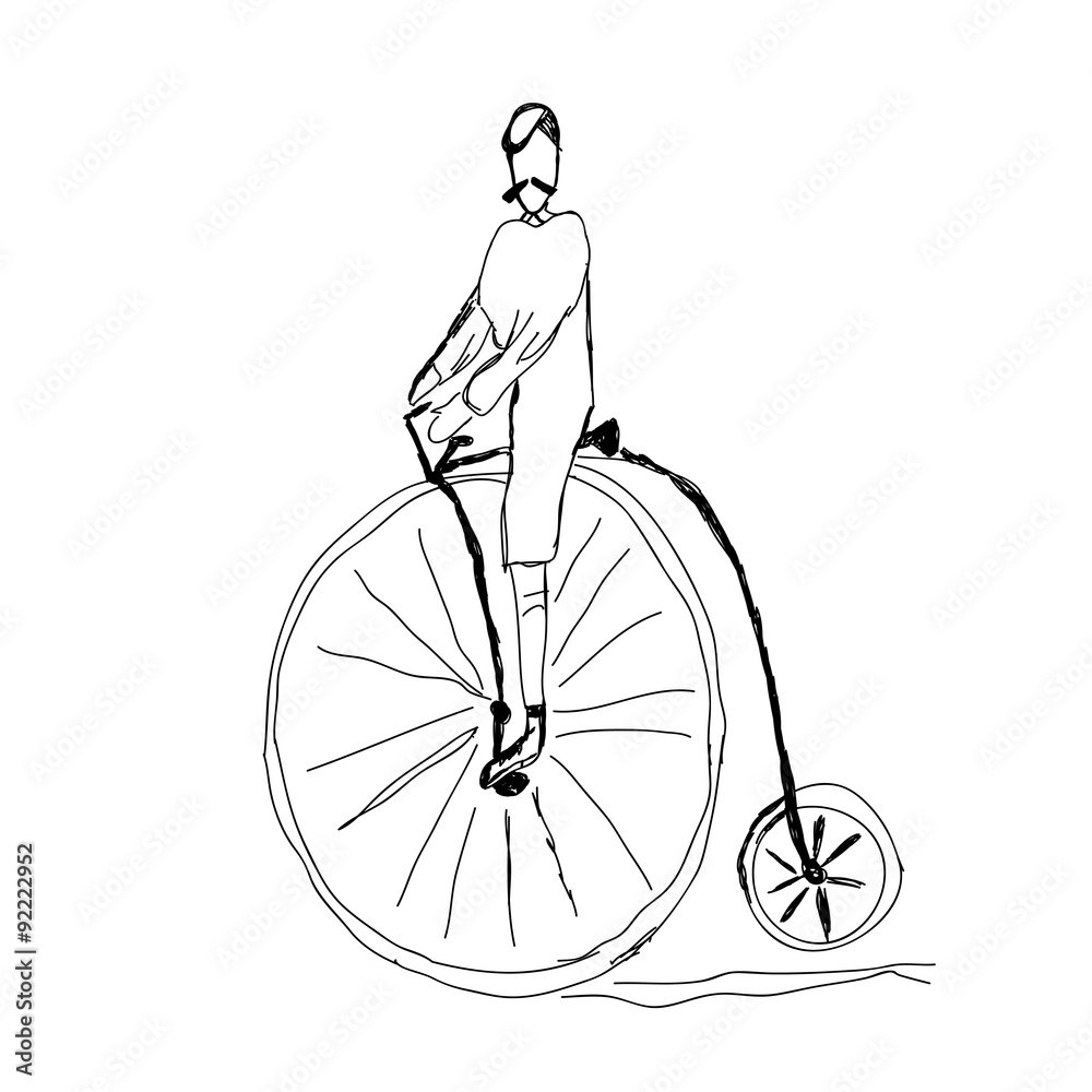 Hand drawn bicycle Hand drawn bicycle