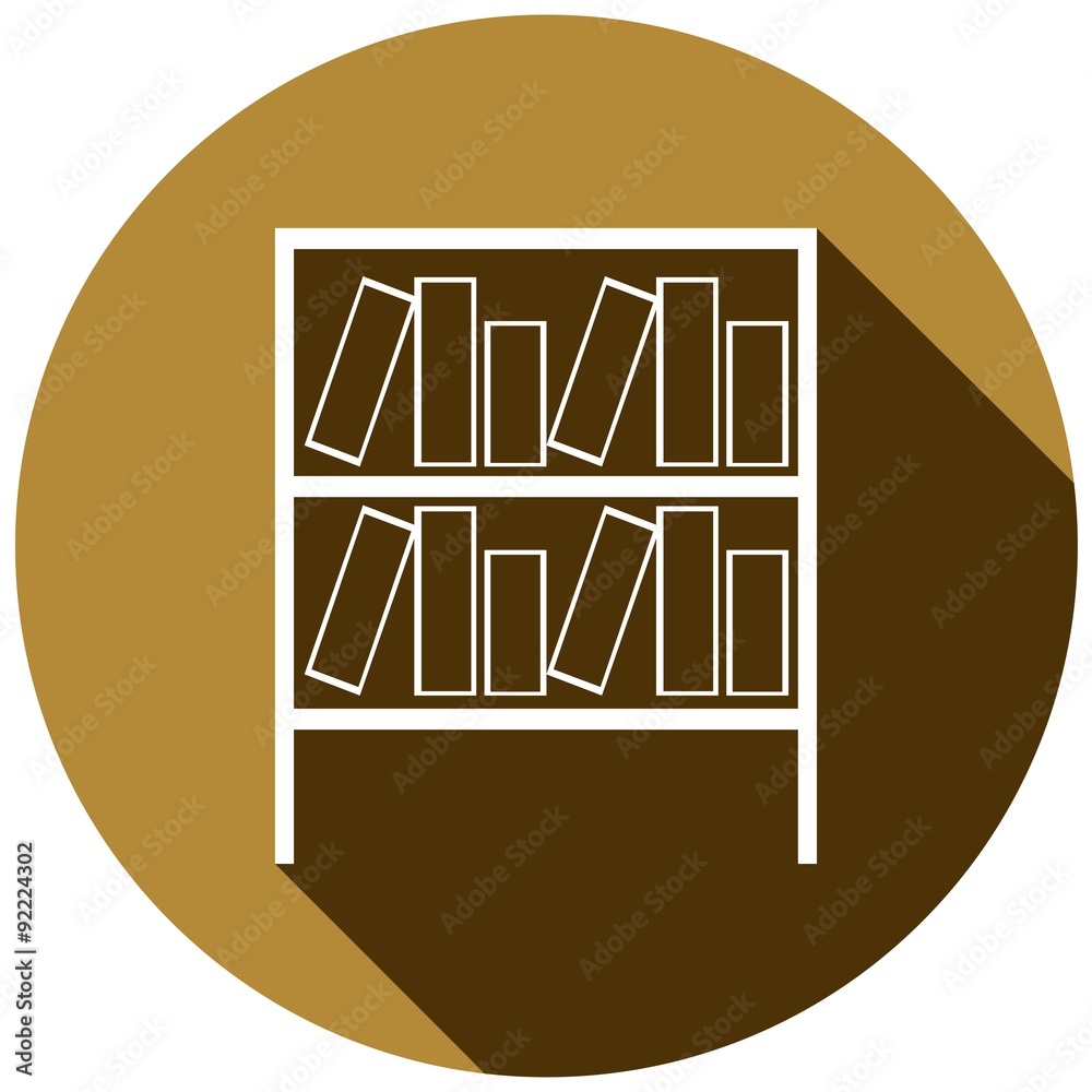 Books on the shelves simply retro vector illustration Books on the shelves simply retro vector illustration