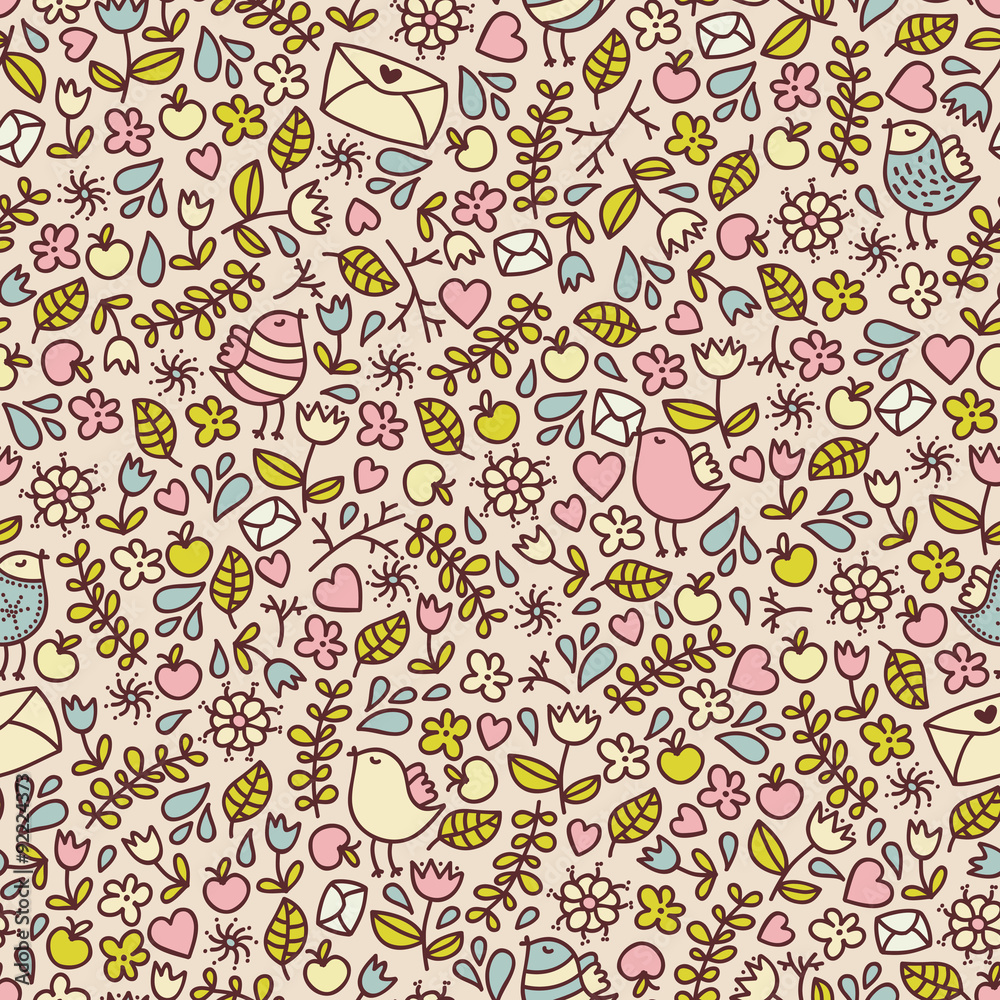 Baby girl seamless pattern. Baby girl seamless pattern.