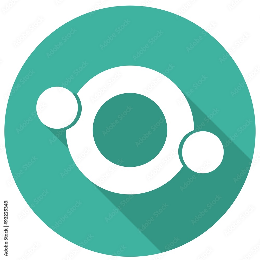 Hands Deal Design Icon with a long shadow Hands Deal Design Icon with a long shadow
