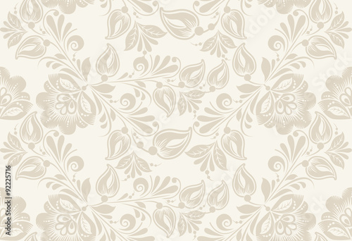 Vintage floral seamless pattern. Vector.  © antuanetto