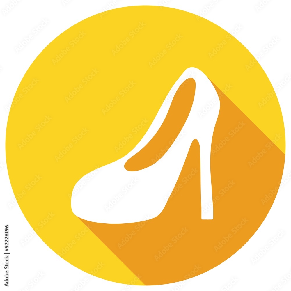 Women Boots Icon with a long shadow Women Boots Icon with a long shadow