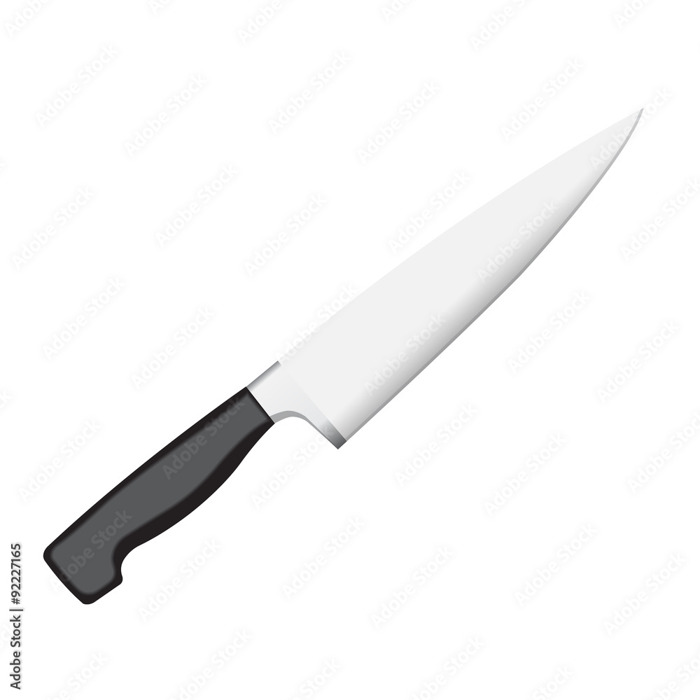 the image of a knife with a metal blade and plastic handle on a white background the image of a knife with a metal blade and plastic handle on a white background