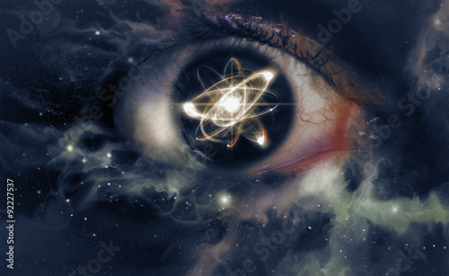 Atom Particle Eyes