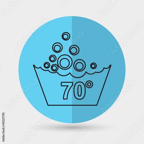 Set of washing symbols icon