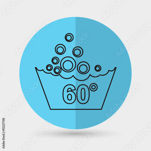 Set of washing symbols icon