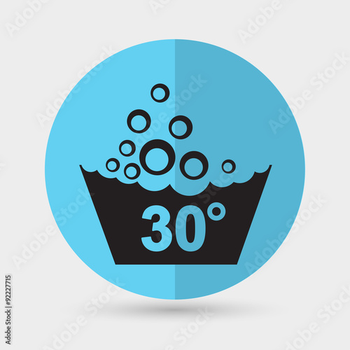 Set of washing symbols icon