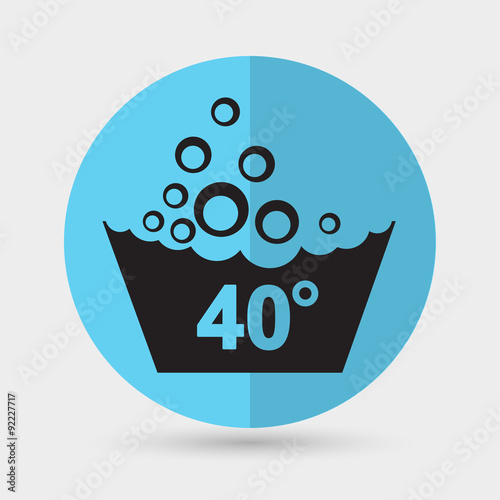 Set of washing symbols icon