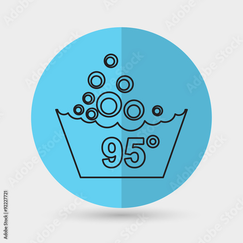 Set of washing symbols icon