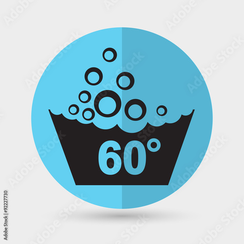 Set of washing symbols icon