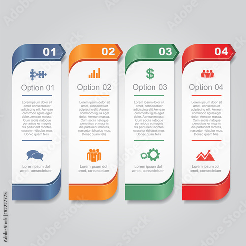 Infographic report template layout. Vector illustration.