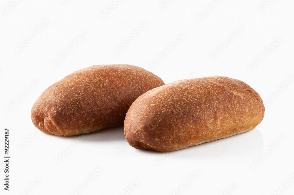 Bread. Fresh bread on a white background