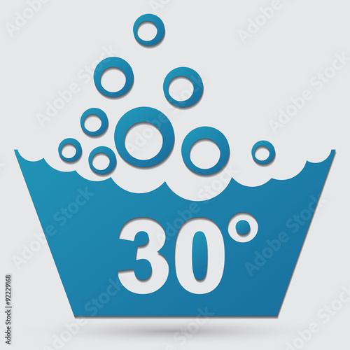 Set of washing symbols icon