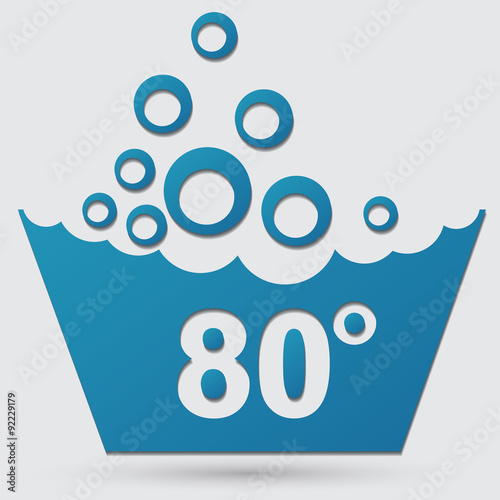 Set of washing symbols icon