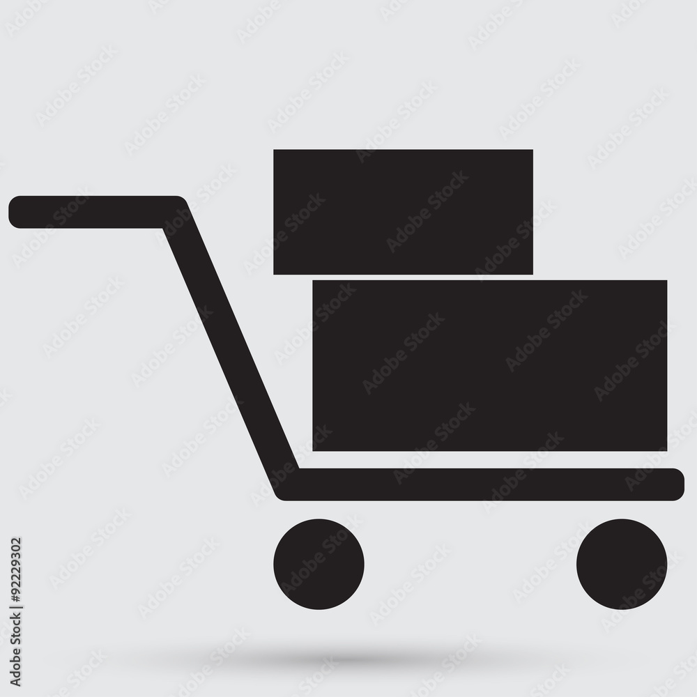 Obraz premium handcart icon