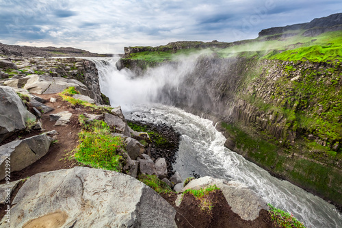 Great Dettifoss waterfall in Iceland