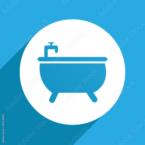 bathtub icons set great for any use. Vector EPS10.