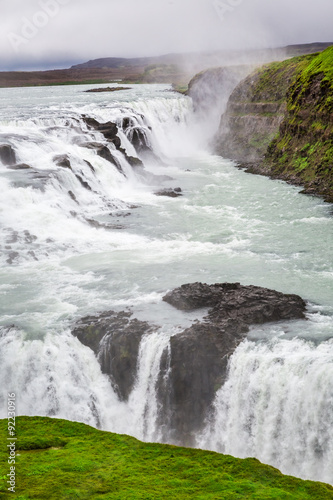 Wonderful Gullfoss waterfall in Iceland