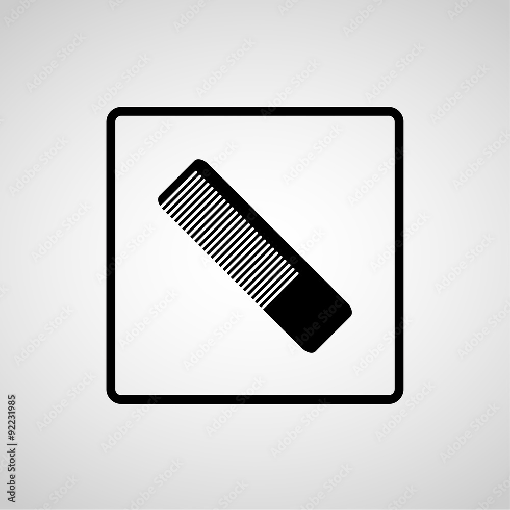 Comb icons set great for any use. Vector EPS10. Comb icons set great for any use. Vector EPS10.