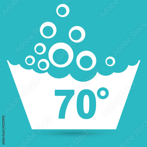 Set of washing symbols icon