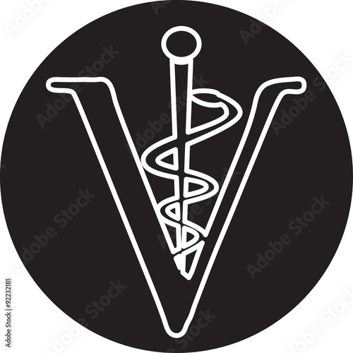 Veterinary sign cat and dog symbol
