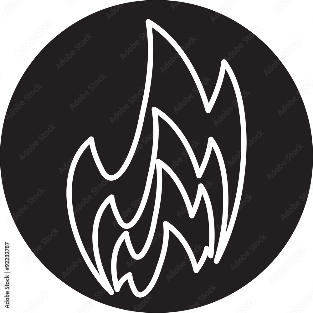 Fototapeta premium Fire icon