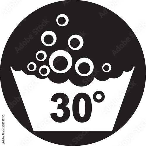 Set of washing symbols icon