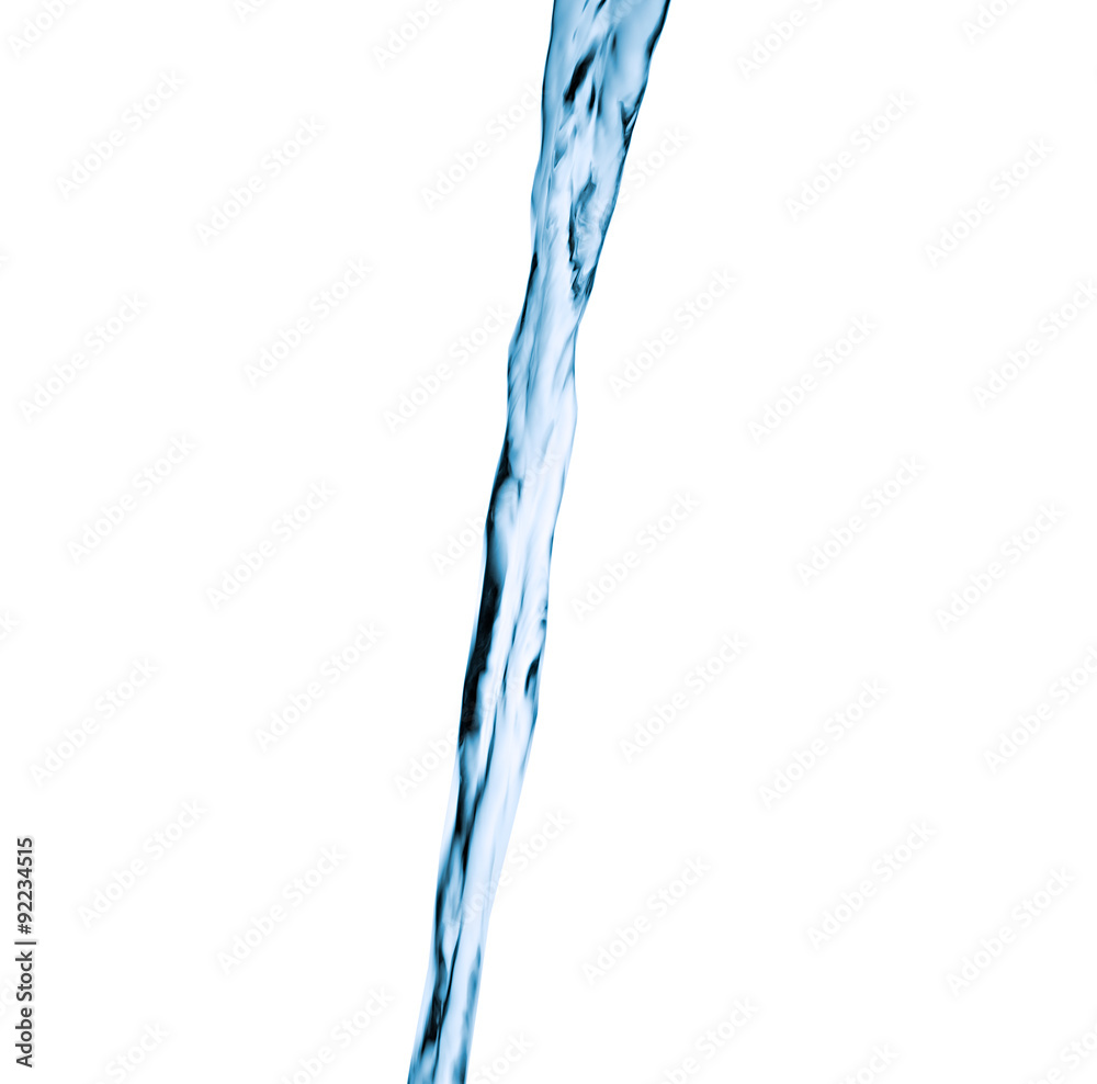 Fototapeta premium Water splash, jet isolated on white background