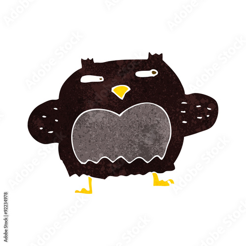 cartoon suspicious owl