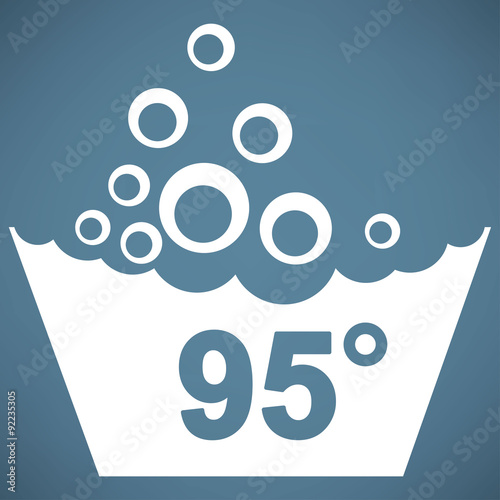 Set of washing symbols icon