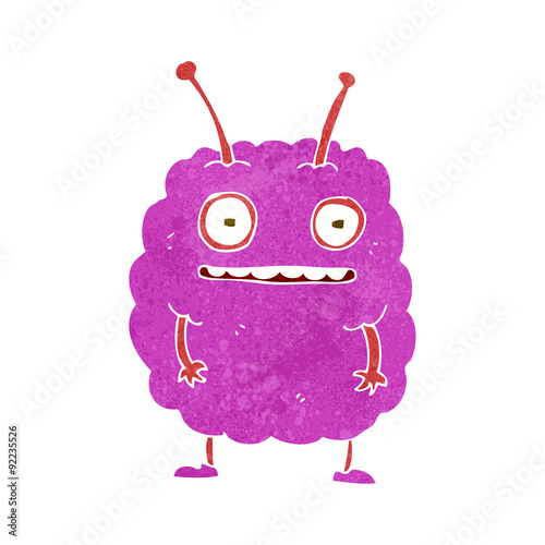 cartoon funny alien monster