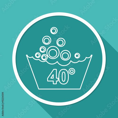 Set of washing symbols icon