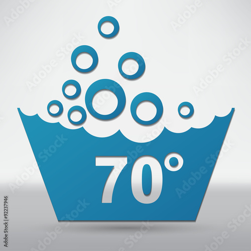 Set of washing symbols icon