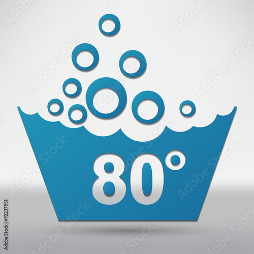 Set of washing symbols icon