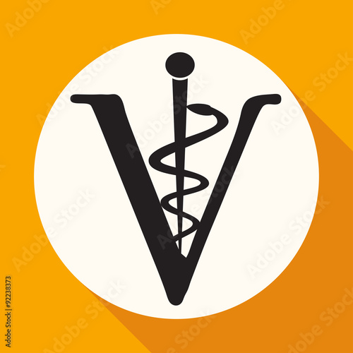 Veterinary sign cat and dog symbol
