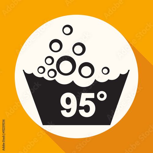 Set of washing symbols icon