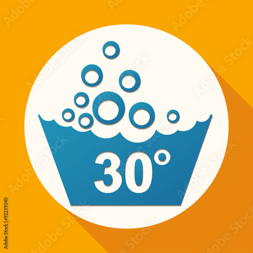 Set of washing symbols icon