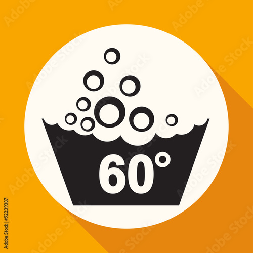 Set of washing symbols icon